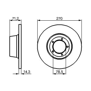 Bremsscheibe BOSCH 0 986 478 190