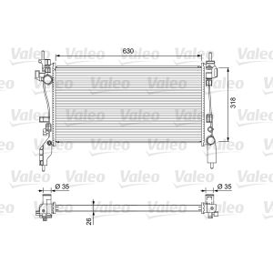 Radiador, arrefecimento do motor VALEO 701718