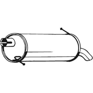 Silenciador traseiro BOSAL 154-323