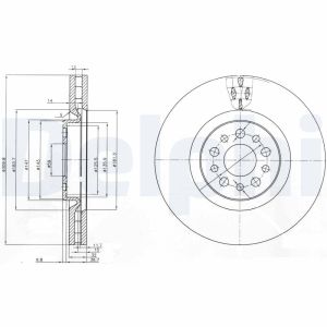 Disco de freno DELPHI BG3898