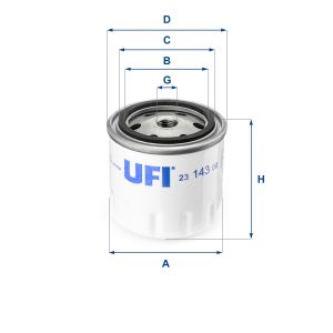 Filtro de óleo UFI 23.143.00