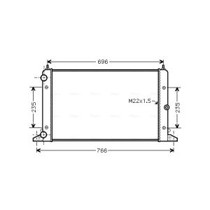 Motorkühler AVA COOLING VNA2247