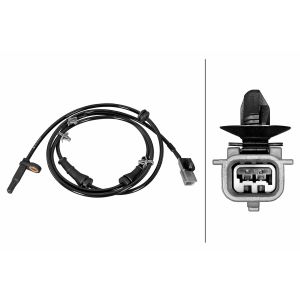 Sensor do ABS traseiro, direito HELLA 6PU 358 219-061