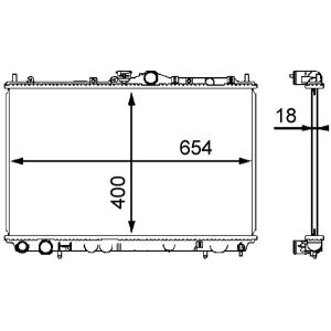 Arrefecedor do motor MAHLE CR 549 000S