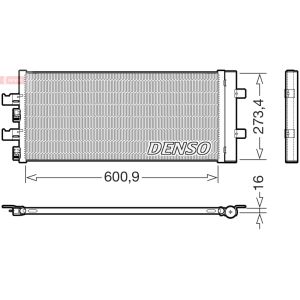 Condensador, sistema de ar condicionado DENSO DCN05111