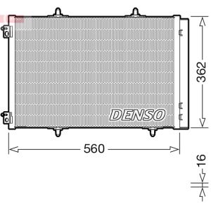 Condensatore, impianto di climatizzazione DENSO DCN07061