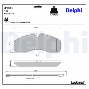 Jarrupalasarja DELPHI LP3541