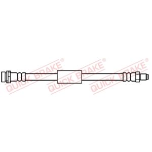Tubo do travão flexível traseiro, esquerdo QUICK BRAKE 32.351
