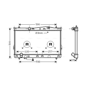 Arrefecedor do motor AVA COOLING HY2077