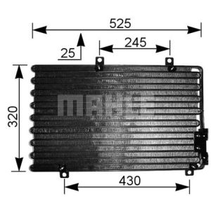 Kondensator, Klimaanlage MAHLE AC 195 000S