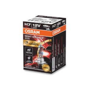 Hehkulamppu halogeeni OSRAM H7 Night Breaker 200 12V, 55W