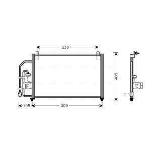 Kondensator, Klimaanlage AVA COOLING DW5012