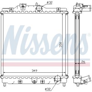 Radiator, motorkoeling NISSENS 63312