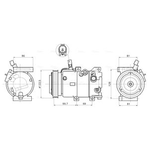 Compressor, ar condicionado AVA COOLING KAAK346