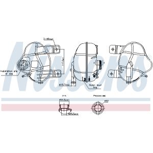 Tanque de expansão NISSENS 996250