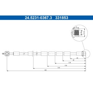 Jarruletku ATE 24.5231-0367.3