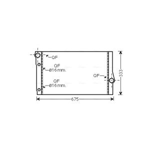 Arrefecedor do motor AVA COOLING BW2410