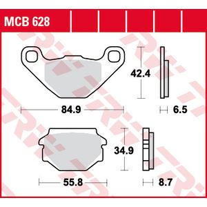 Set di pastiglie freno TRW MCB628