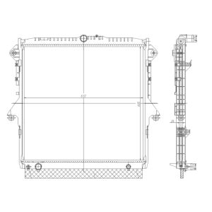 Radiator, motorkoeling NRF 560001