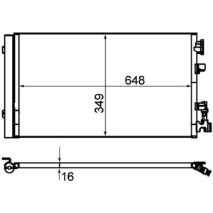 Condenseur (climatisation) MAHLE AC 630 000P