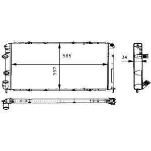 Arrefecedor do motor MAHLE CR 434 000S