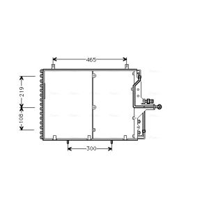 Condensador, sistema de ar condicionado AVA COOLING MS5169 AVA