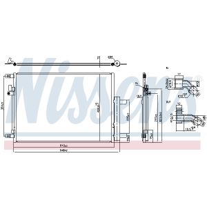 Condensador, aire acondicionado NISSENS 941288