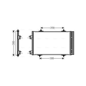 A/C-kondensor AVA COOLING CNA5272D