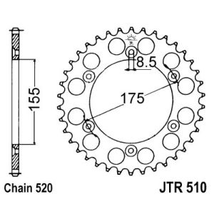 Kettenrad JT JTR510,50