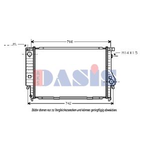 Raffreddatore motore AKS DASIS 051040N