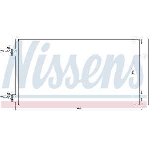 Condensador, aire acondicionado NISSENS 940204