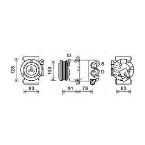 Compressor, ar condicionado AVA COOLING FDAK621