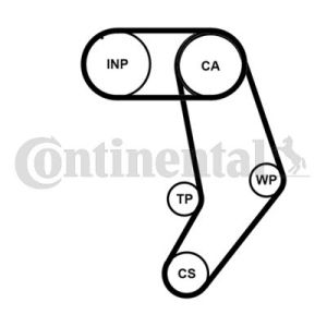 Set di distribuzione della valvola (cinghia + puleggia) CONTI CT 939 K9 PRO