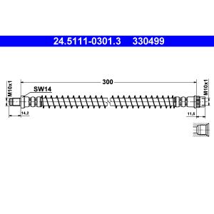 Flexible de frein ATE 24.5111-0301.3