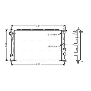 Arrefecedor do motor AVA COOLING FD2382