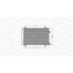 A/C-kondensor MAGNETI MARELLI 350203820000