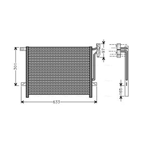 Condensador, ar condicionado AVA COOLING BW5203 AVA