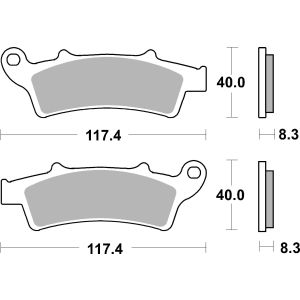 Bremsbelagsatz, ohne Straßenzulassung BREMBO 07045