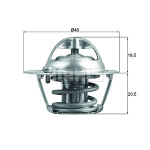 Termostato, refrigerante BEHR MAHLE TX 204 82D