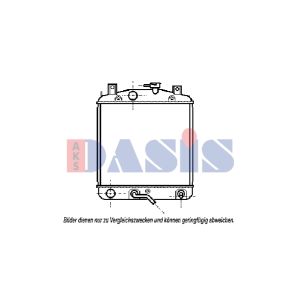 Radiador, arrefecimento do motor AKS DASIS 360300N