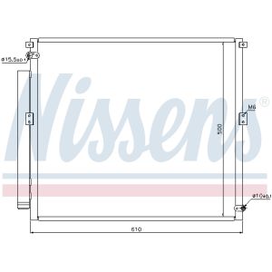 Condensador, aire acondicionado NISSENS 940167