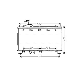Arrefecedor do motor AVA COOLING MT2256