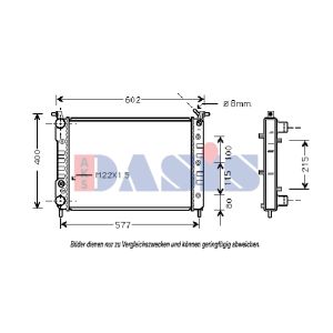Raffreddatore motore AKS DASIS 081570N