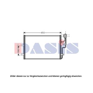 Condenseur (climatisation) AKS DASIS 112001N