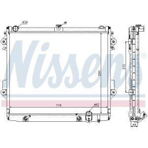 Radiator, motorkoeling NISSENS 646827