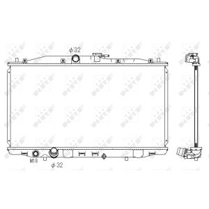 Radiador, refrigeración de motor NRF 53392