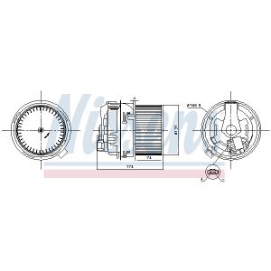 Ventilatore interno NISSENS 87591