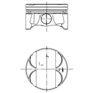 Pistão KOLBENSCHMIDT 40 085 610