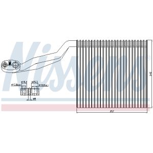 Evaporador, aire acondicionado NISSENS NIS 92294