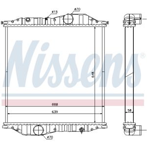 Radiateur, refroidissement du moteur NISSENS 625502